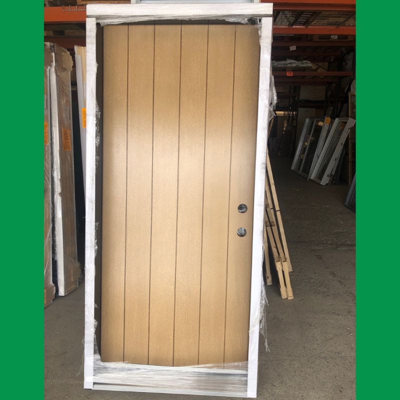 Porte extérieure beige - 38" x 82"3/4