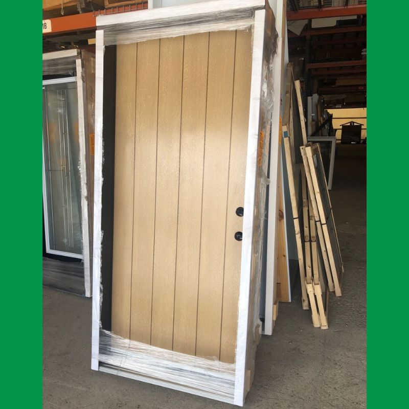Porte extérieure beige - 38" x 82"3/4