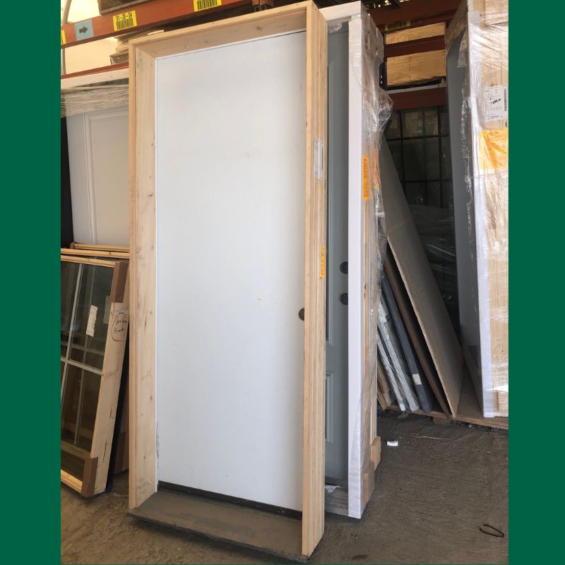 Porte extérieure blanche - 33'' 3/4 x 82'' 3/4