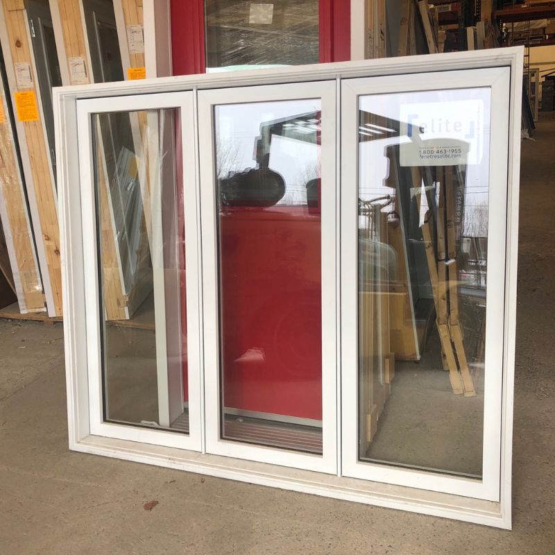 Fenêtre battante blanche 69 5/8 x 59 1/8