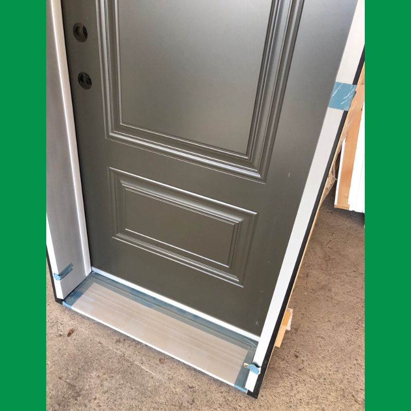 Porte pleine grise - 36" x 82¾"