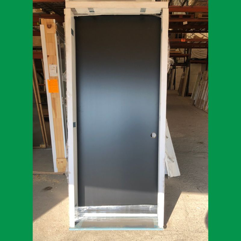 Porte pleine noire - 36" x 82¾"