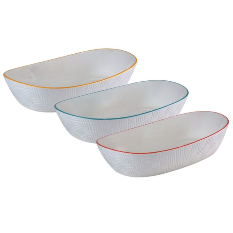 Ensemble de 3 bols en porcelaine