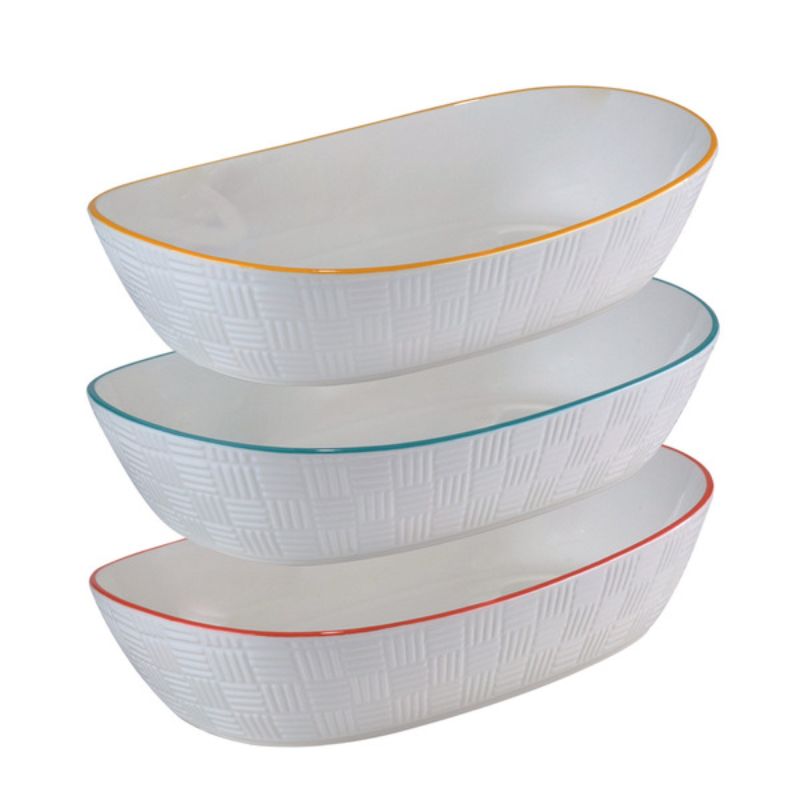 Ensemble de 3 bols en porcelaine