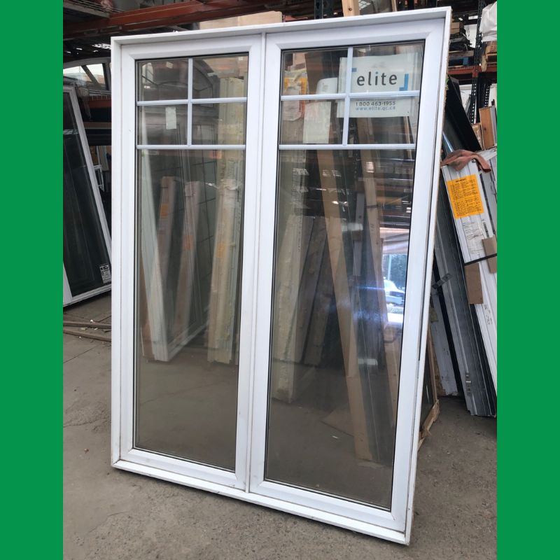 Fenêtre battante blanche - 52½" x 74"