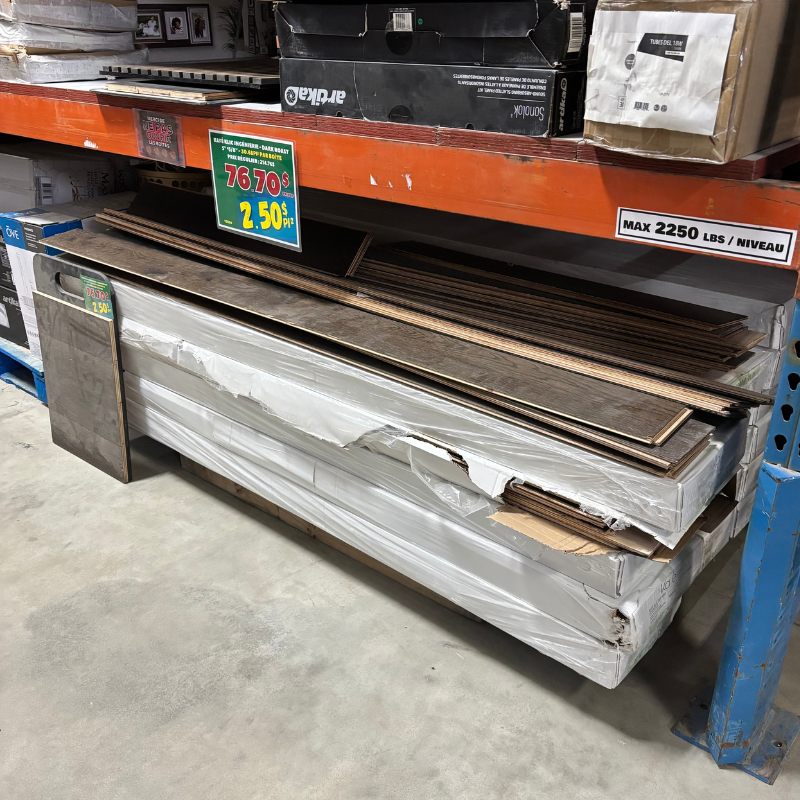 Plancher d'ingénierie 5" x 5/8" - Kafé Klic - Dark Roast