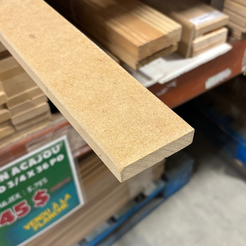 Cadrage MDF 9/16'' x 2'' 1/2 x 7'