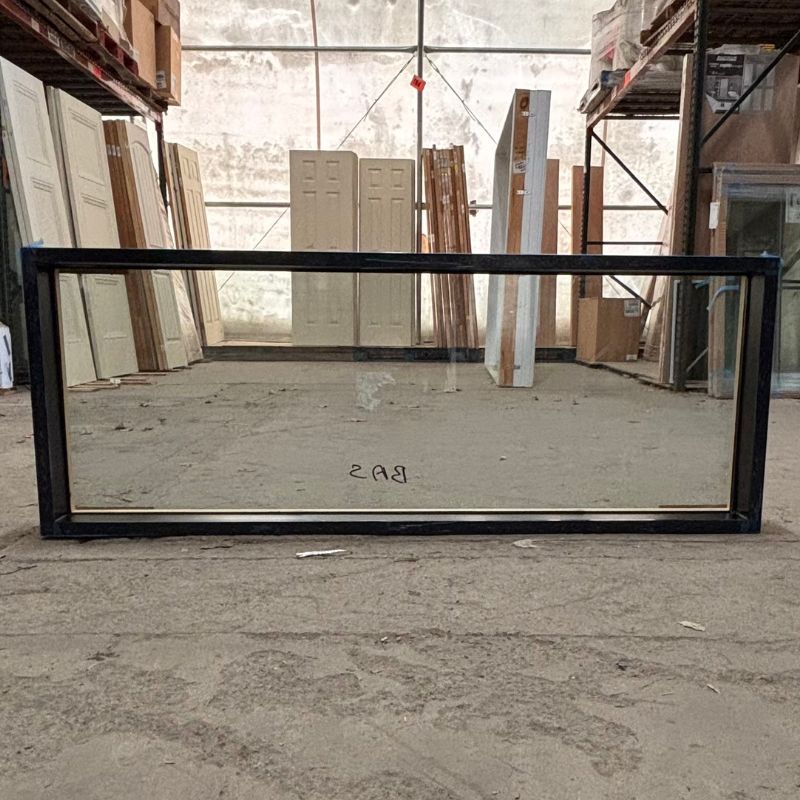 Fenêtre fixe noire - 62 3/4 x 23 7/8
