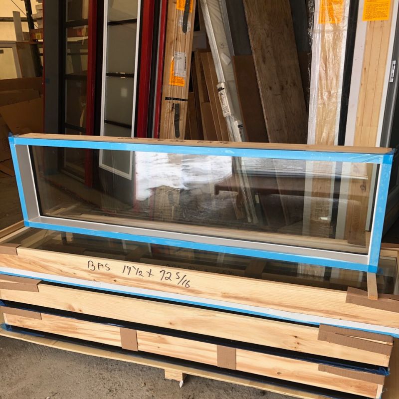 Fenêtre fixe blanche - 63" 3/4 x 17"