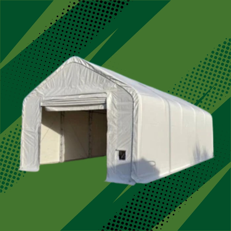 Chapiteau d'entreposage à double truss - 20x32x16PI