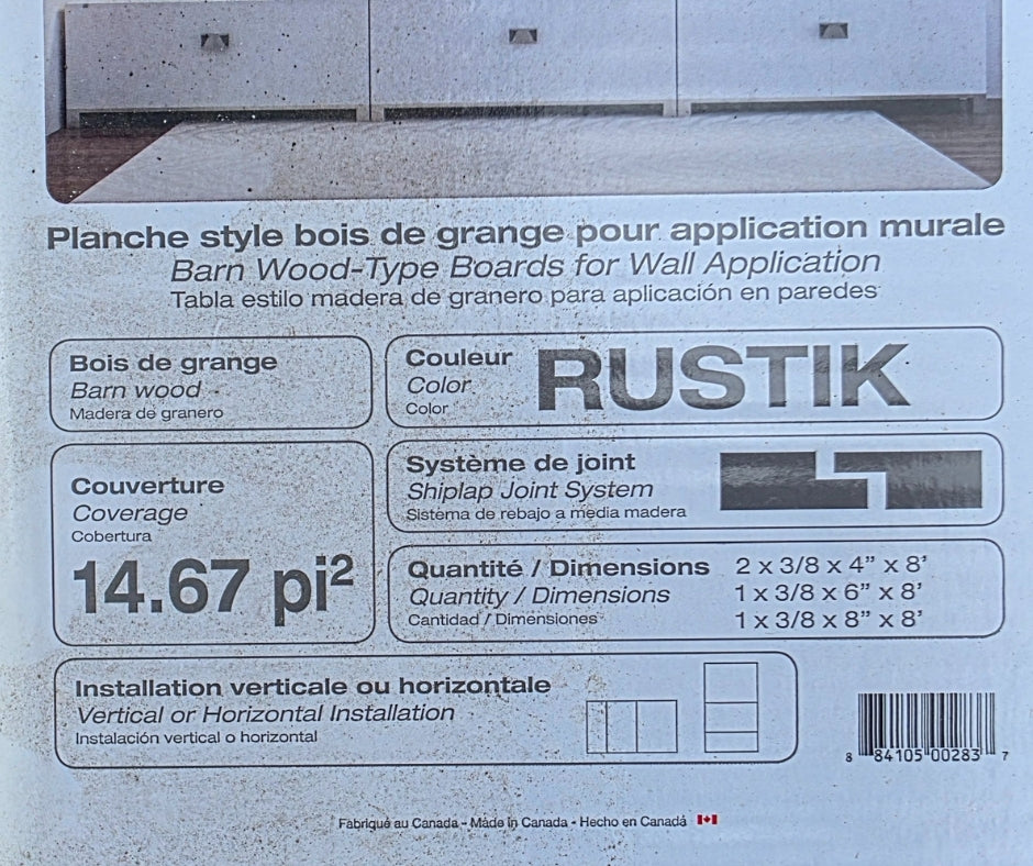 Planche Hampton Rustik Bois de Grange